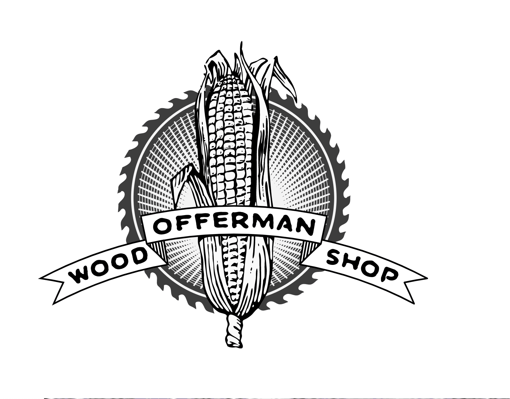 Логотип деревообробника: Магазин деревини Offerman